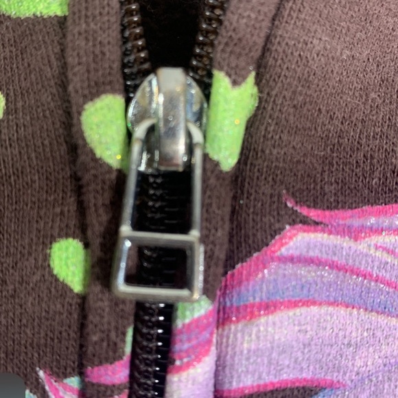 Horseland Jerry Leigh Girls Medium brown zip up vtg *ISSUES READ DESCRIPTION* - Picture 6 of 12